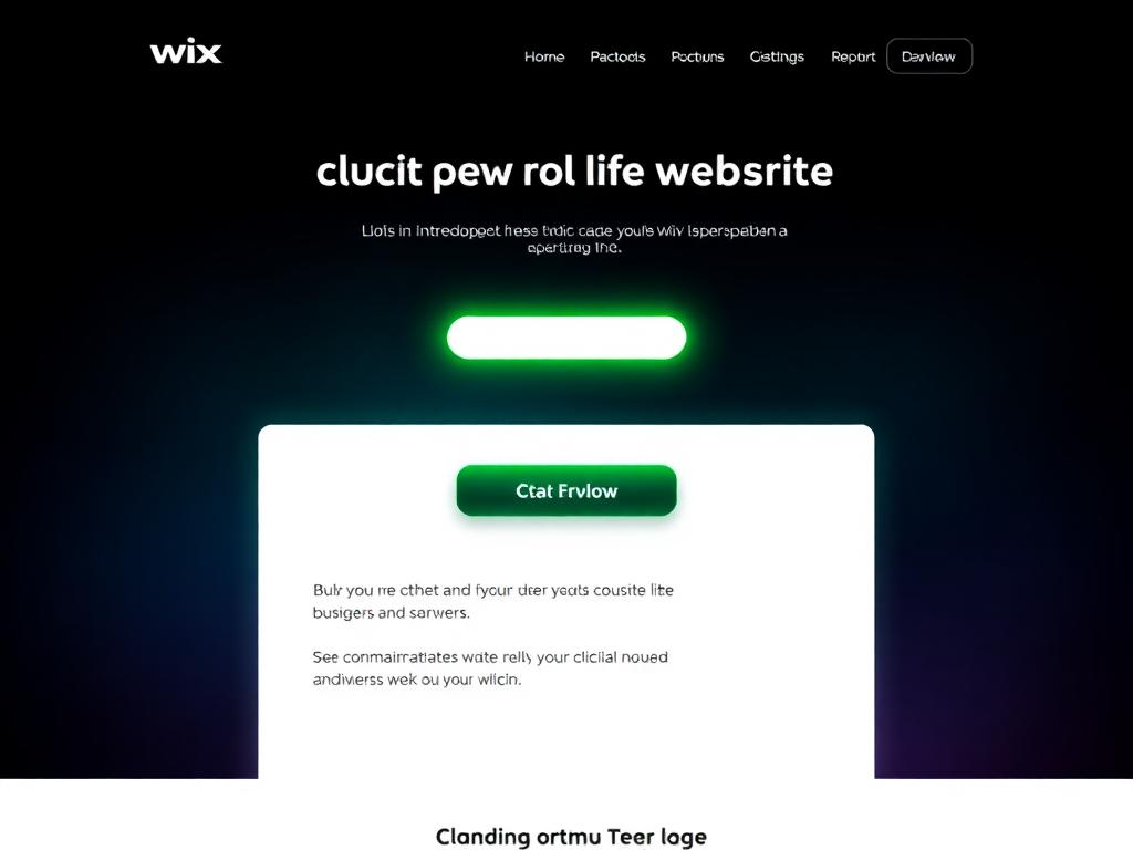 Wix Landing Page